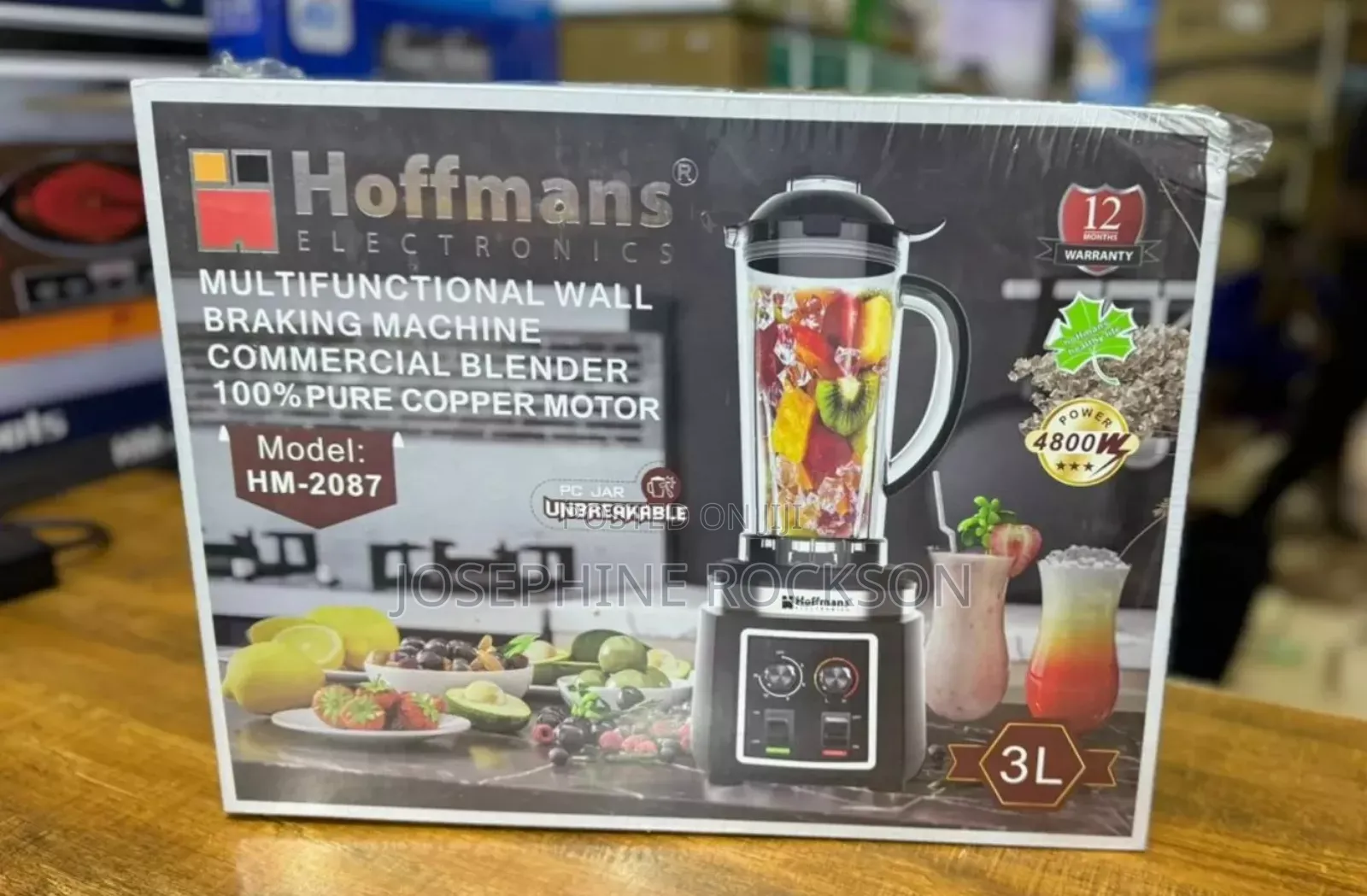 Hoffman Commercial Blender 3l