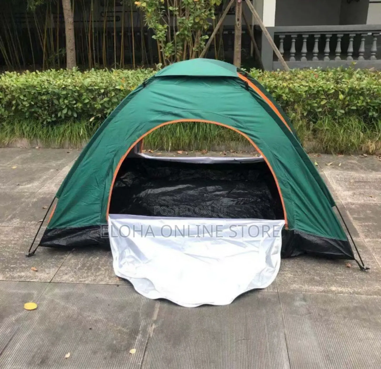 Orange Automatic 3 Person Tent