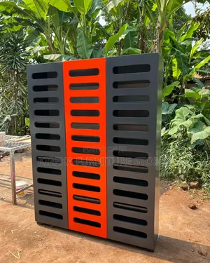 Photo - Red , Black Shoe Racks