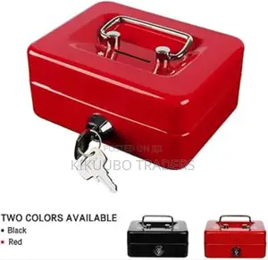 Steel Cash Box / Money Safe With A Secure Lock