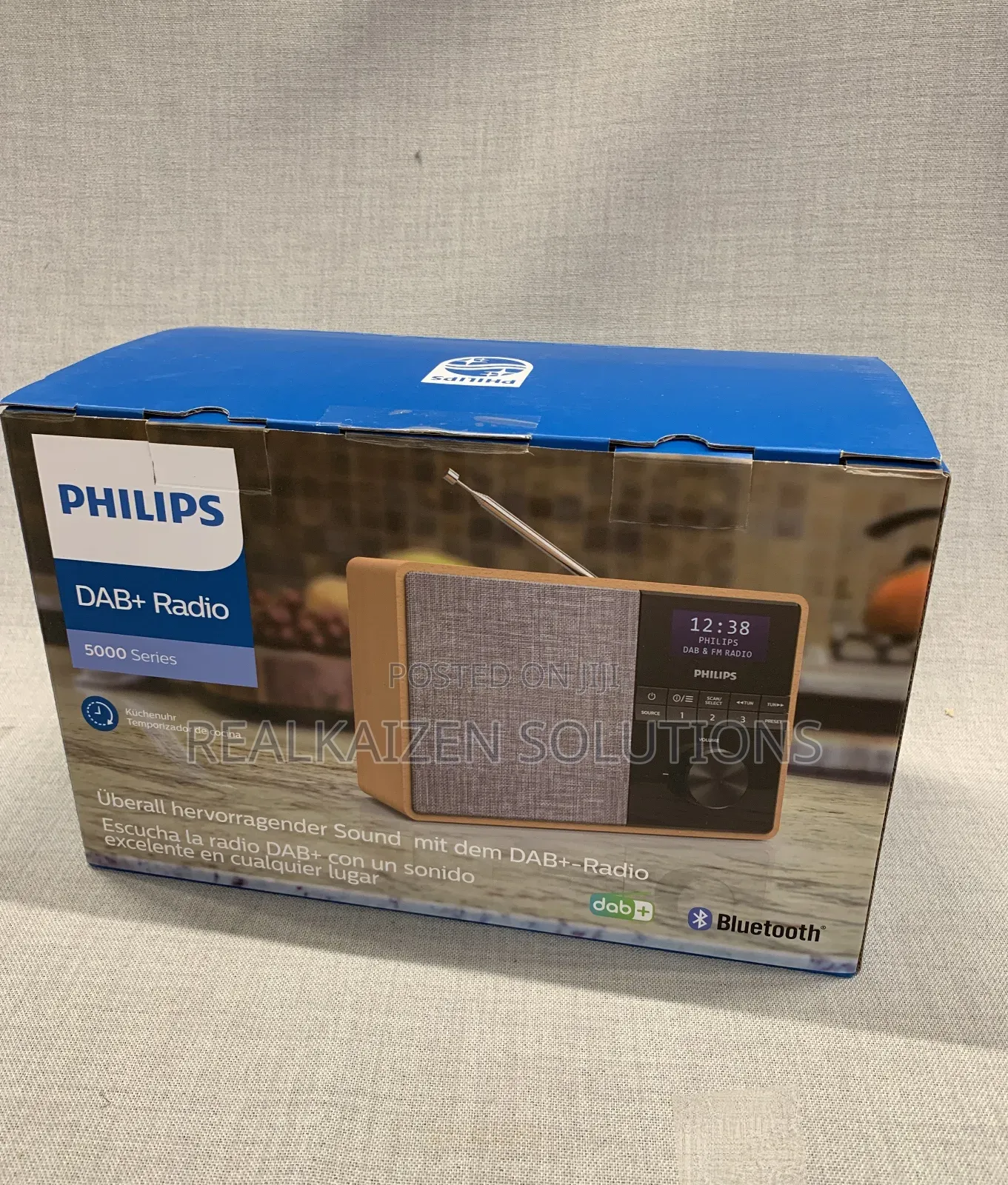 Philips Portable Bluetooth Digital Black Grey Wood
Fm Radio