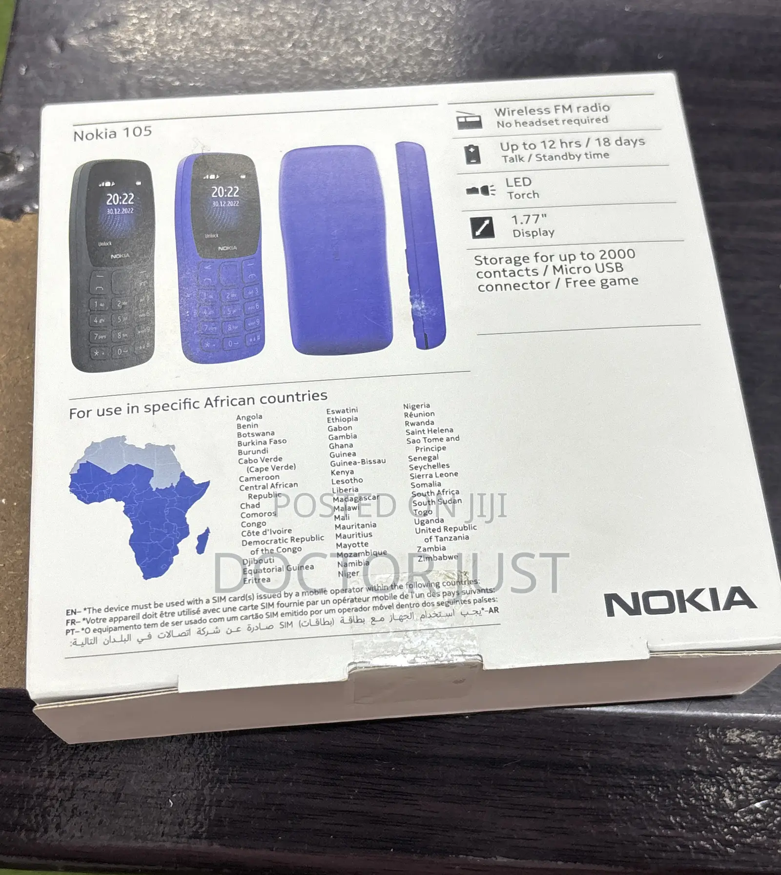 New Nokia 105 Black