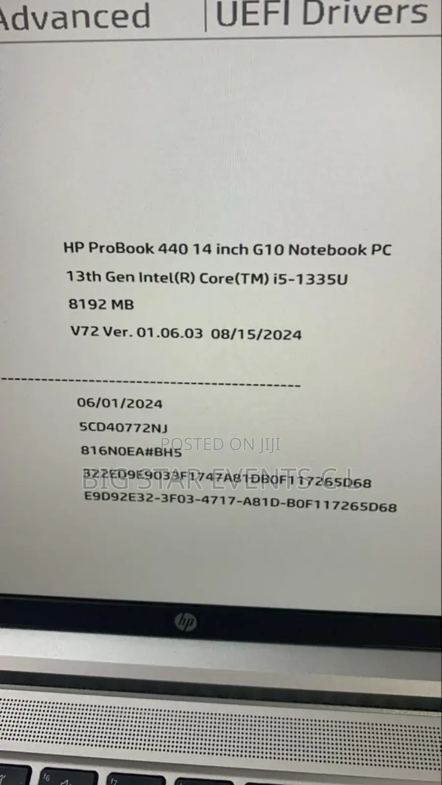 New Laptop HP ProBook 440 G10 8GB Intel Core I5 SSD 256GB