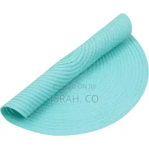 Round Placemats Set of 6,Braided 15 Inch