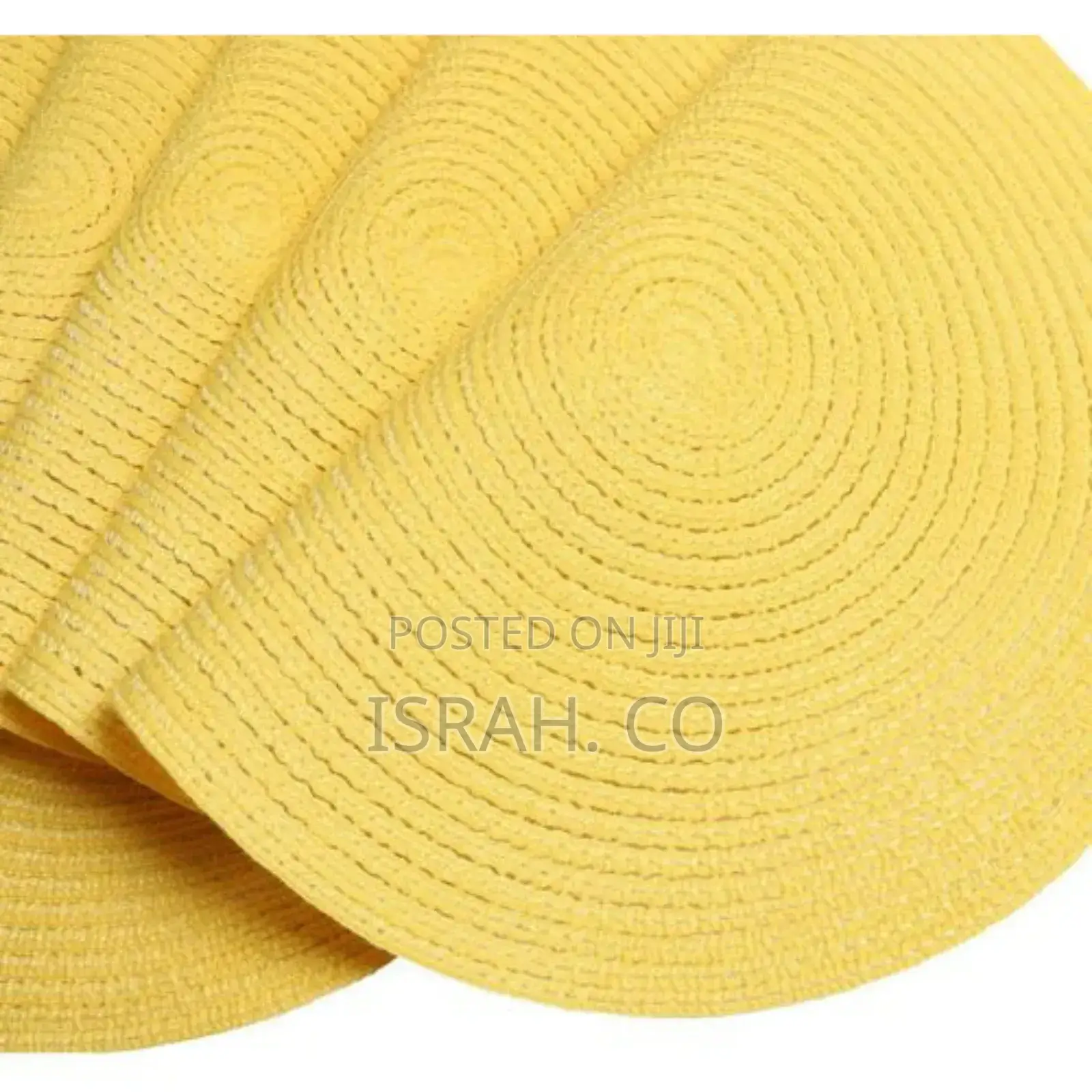 Set of 6,Braided 15 Inch Table Mats Heat Resistant Non-Slip