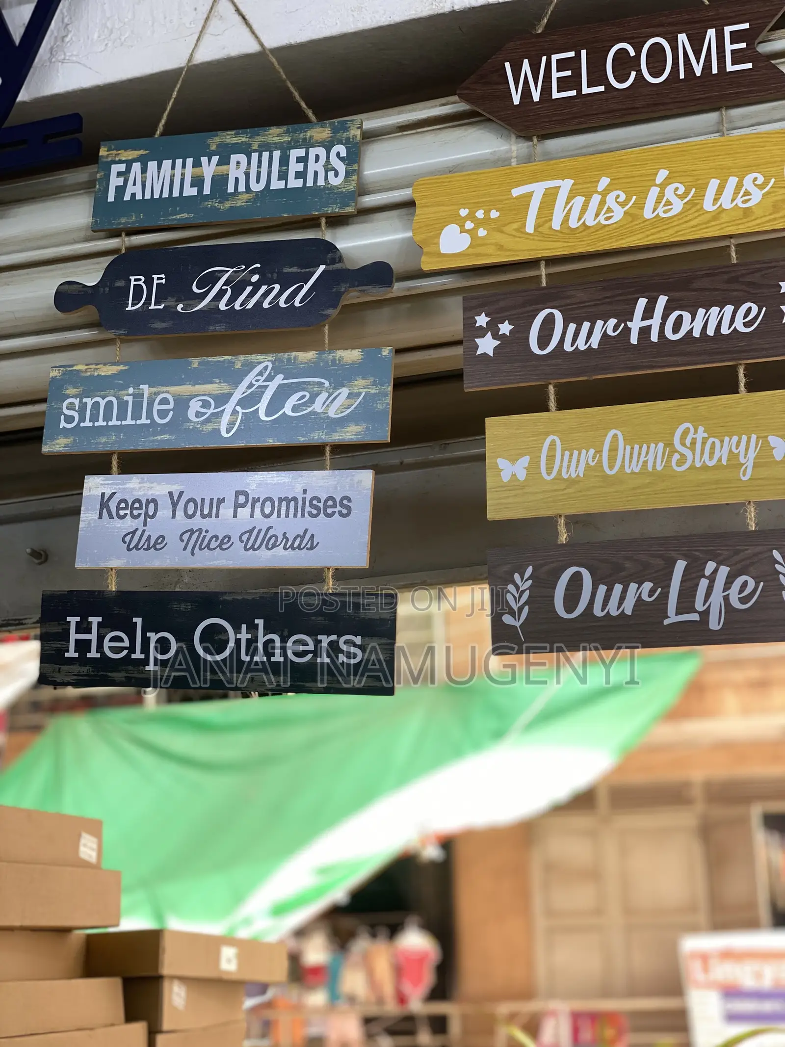 Home Welcoming Hanging Wordings (Family)