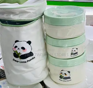 3 in 1 Classic Lunch Box - Green With White