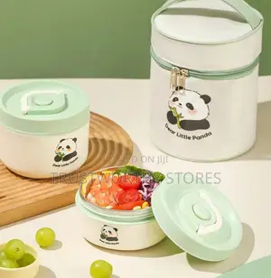 3 in 1 Classic Lunch Box - Green With White