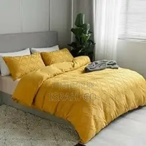 Duvet Cover Set Soft Brushed Cotton Yellow
