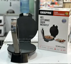 Geepas "8inch" Electric Chapathi Makers \\ 1000w \\ Gcm5429n