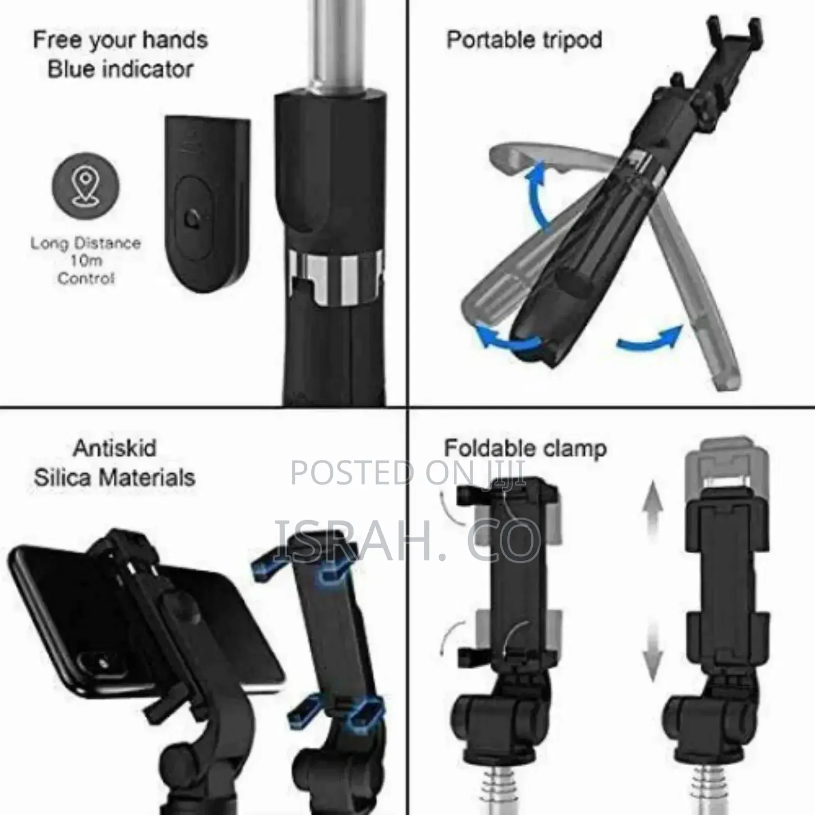 Xt-02 3 in 1 360° Rotating Live Streaming Phone Holder