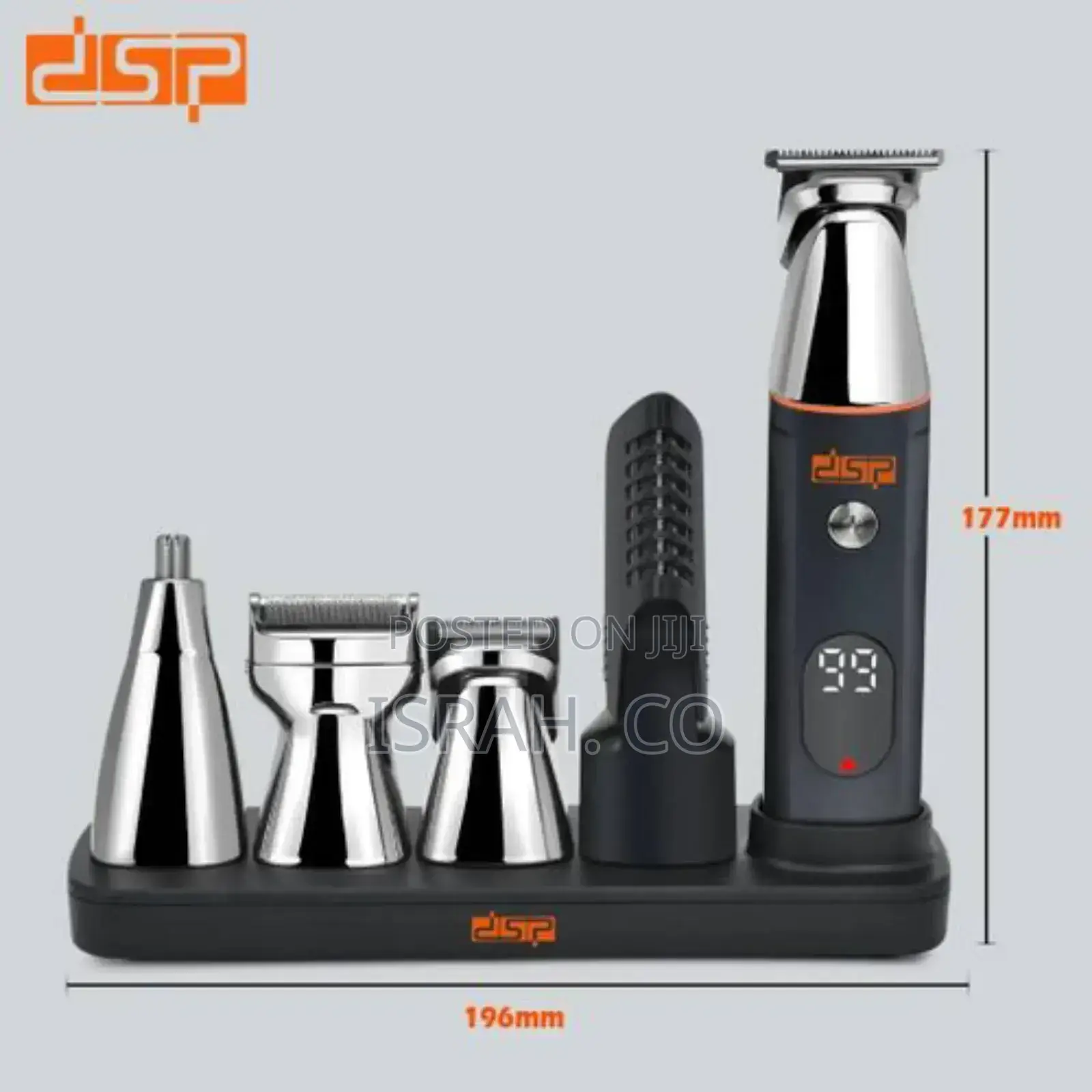DSP 5-in-1 Rechargeable Ipx6 Trimmer Body Grooming Set