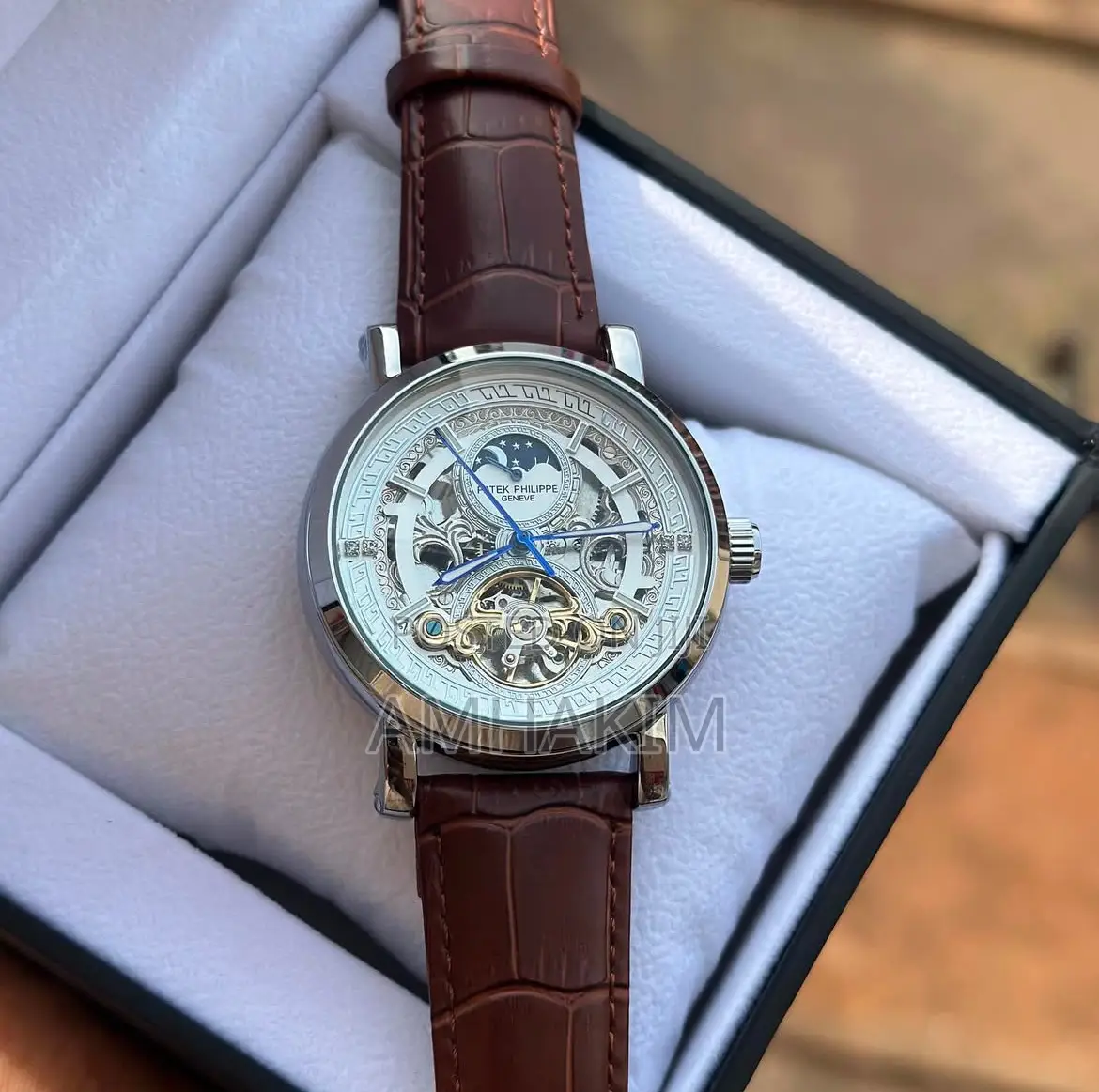 New Men's Patek Philippe Skeleton Mechanical Watch in Stock