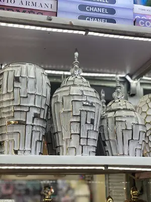A Set of White Silver Home Decor