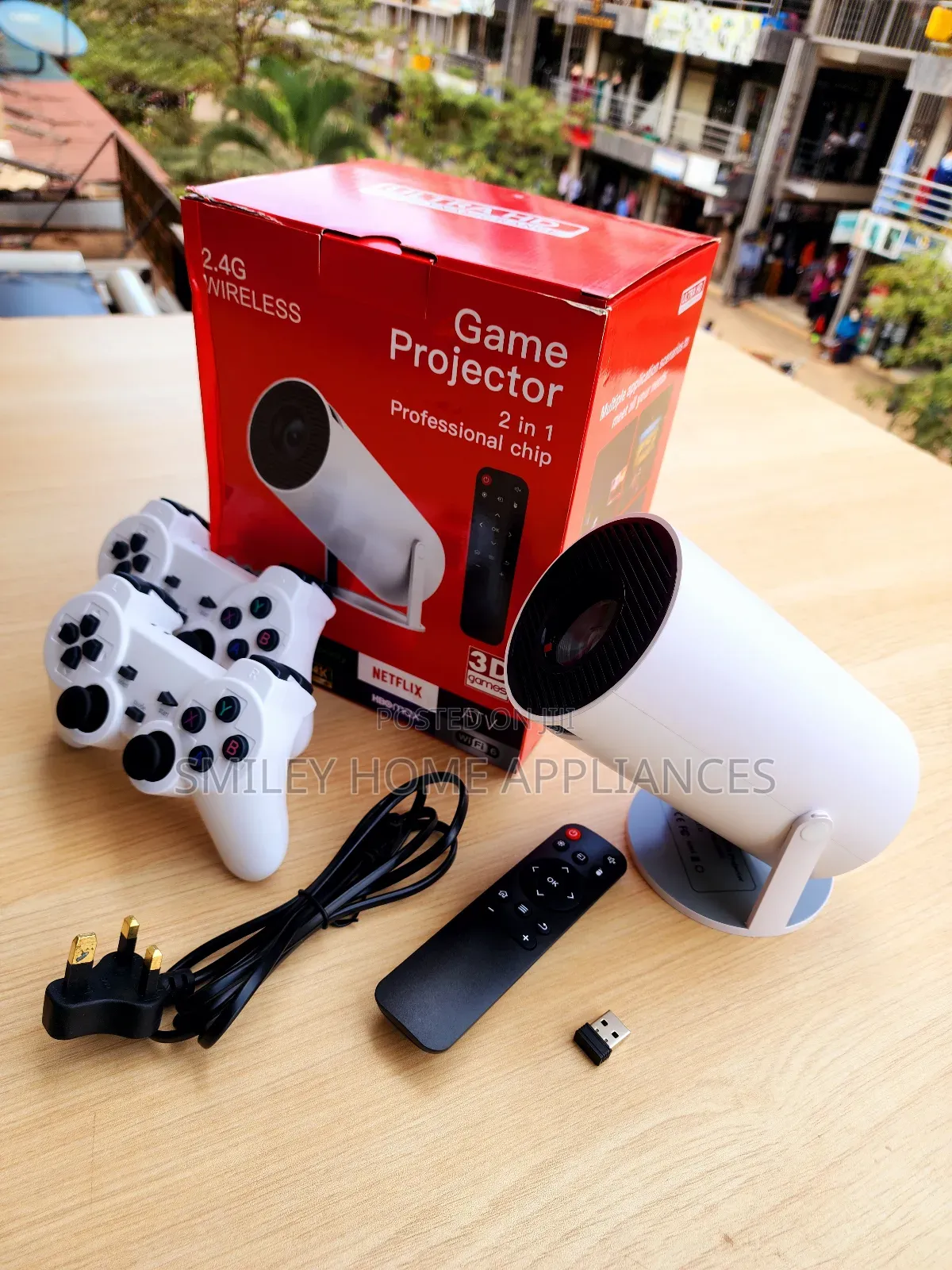 Gaming Projector 2 in 1 Professional Chip 2.4 Wireless Pads