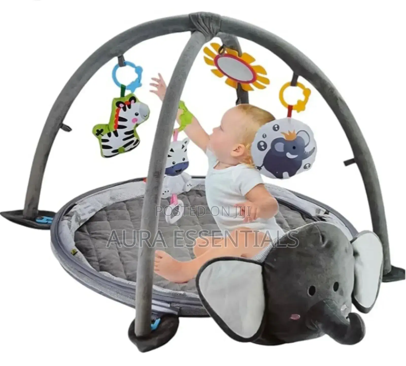 Soft 3 in 1 Plush Elephant Baby Gym