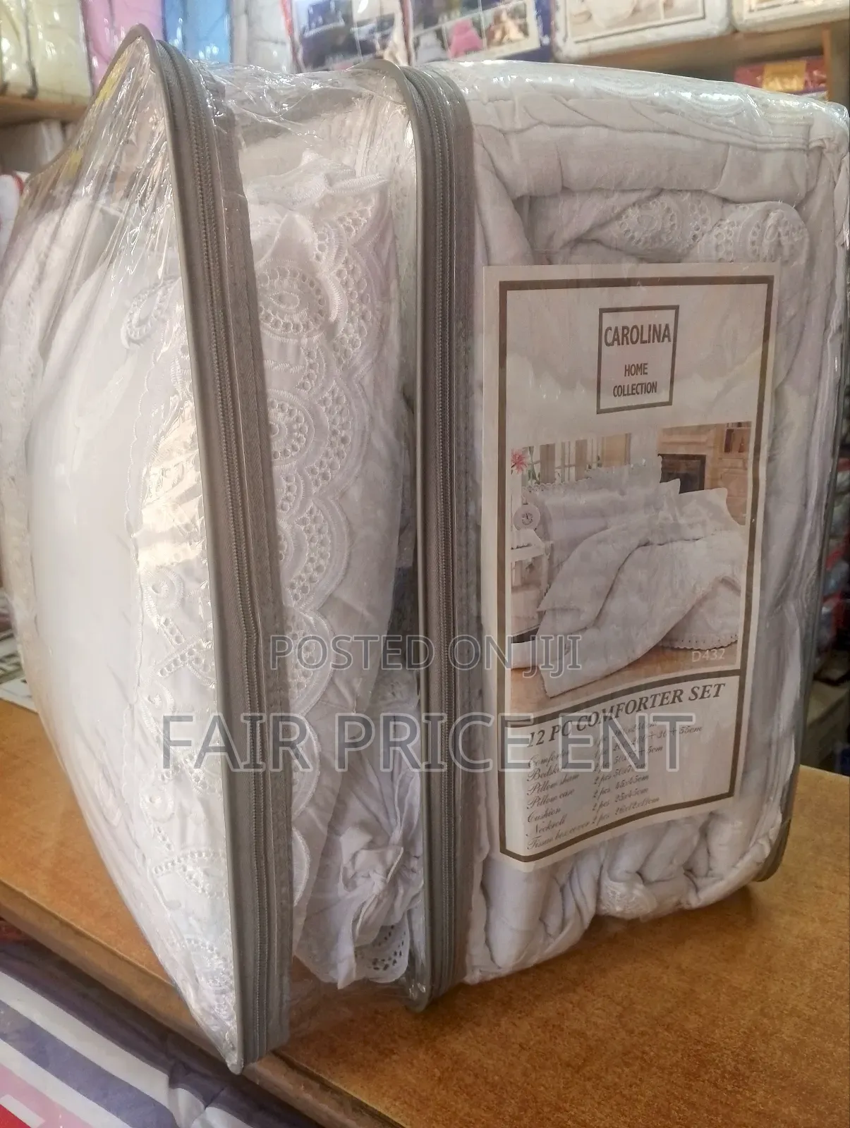 U.S.A Pure Cotton Duvet Cover Set. Extra Large. ( White)