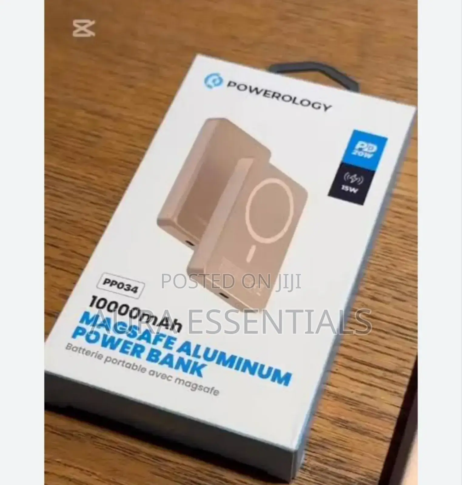 Powerology 10000mah Magsafe Aluminum Power Bank