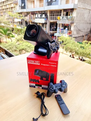 Black Version of Smart Progaming Projector With Wireles Pads