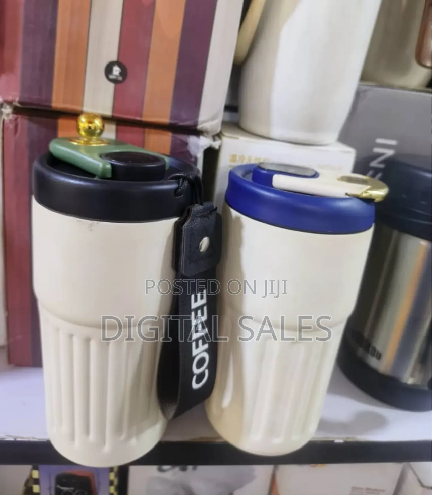 Coffee Thermos Mug With Temperature Display