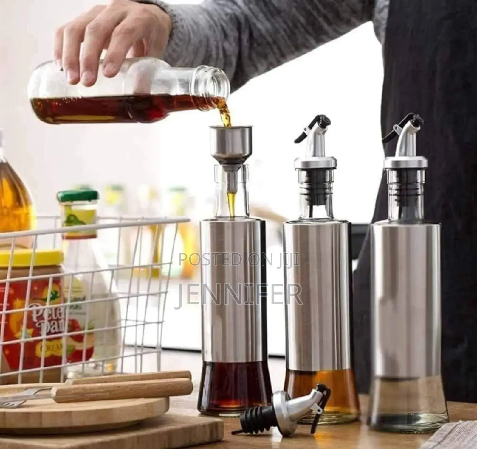 Drip Free Stainless Steel Oil Dispenser
