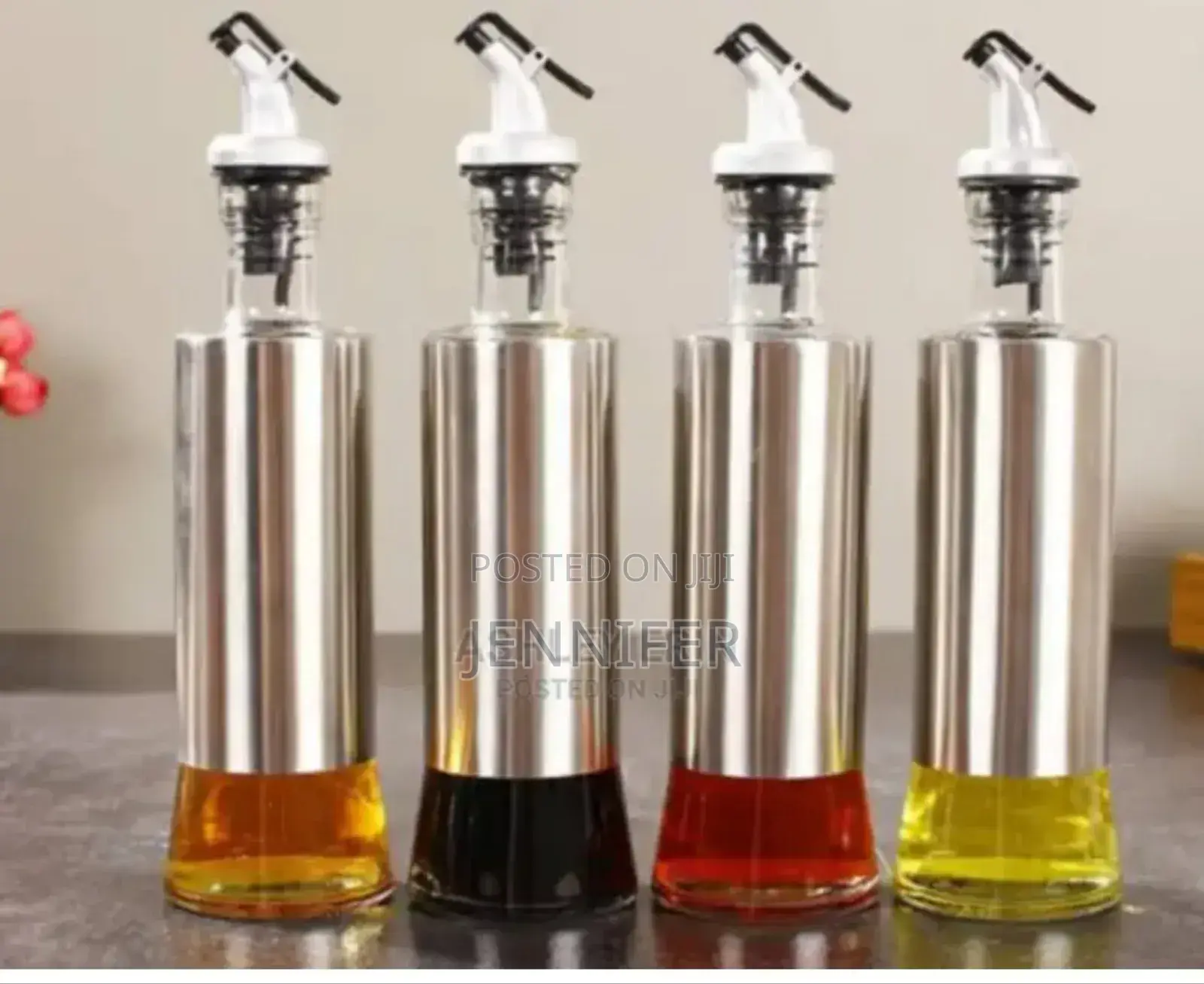 Drip Free Stainless Steel Oil Dispenser