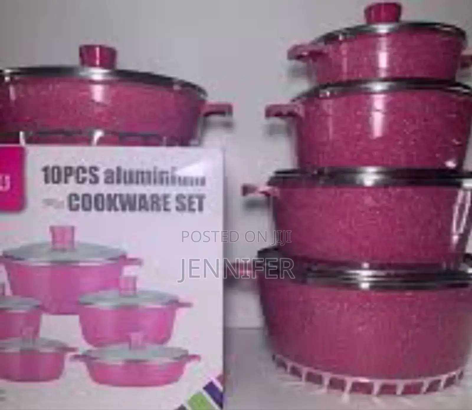 10pcs Aluminium Cookware Set