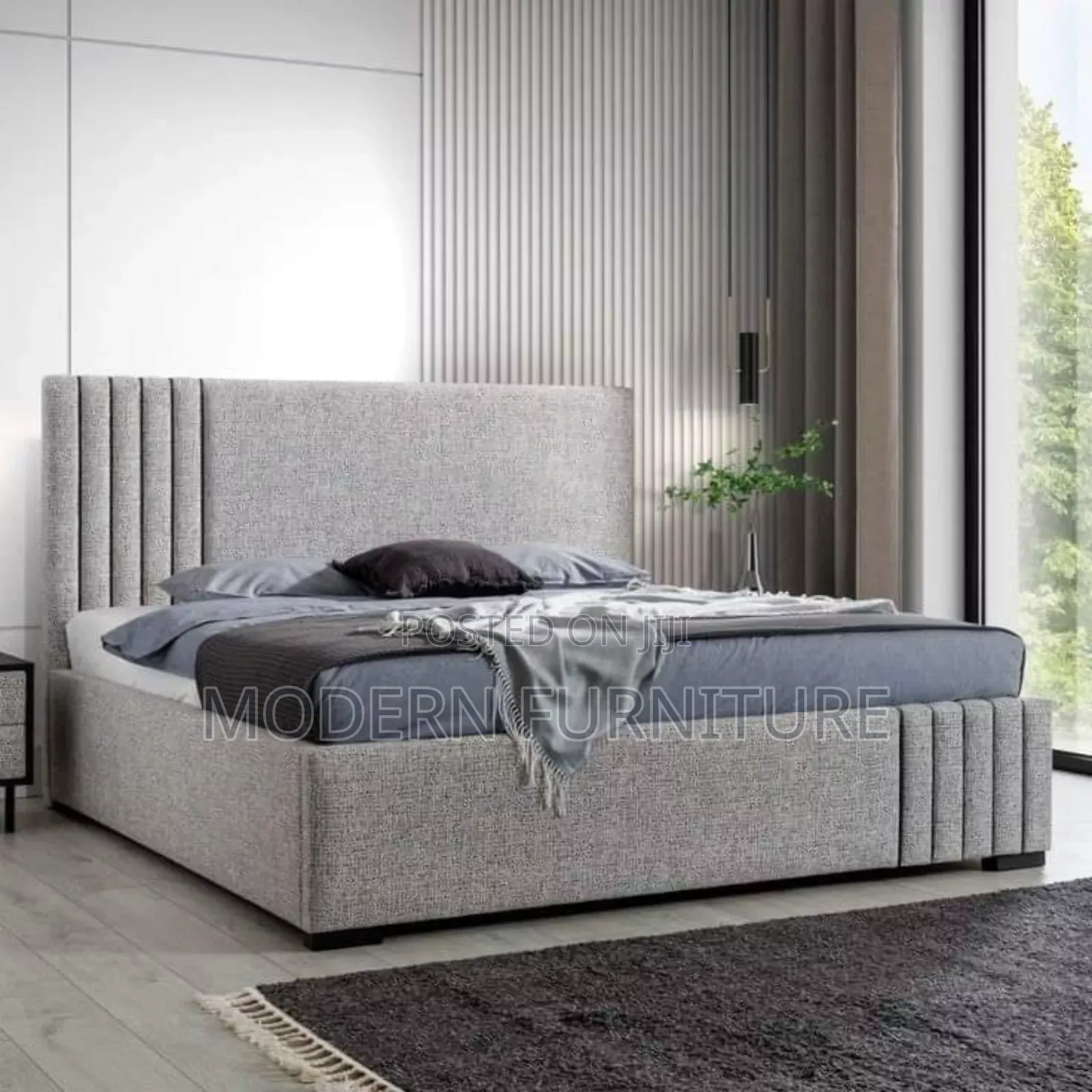 Simple but Modern Dressed Bed of 5x6 Feet