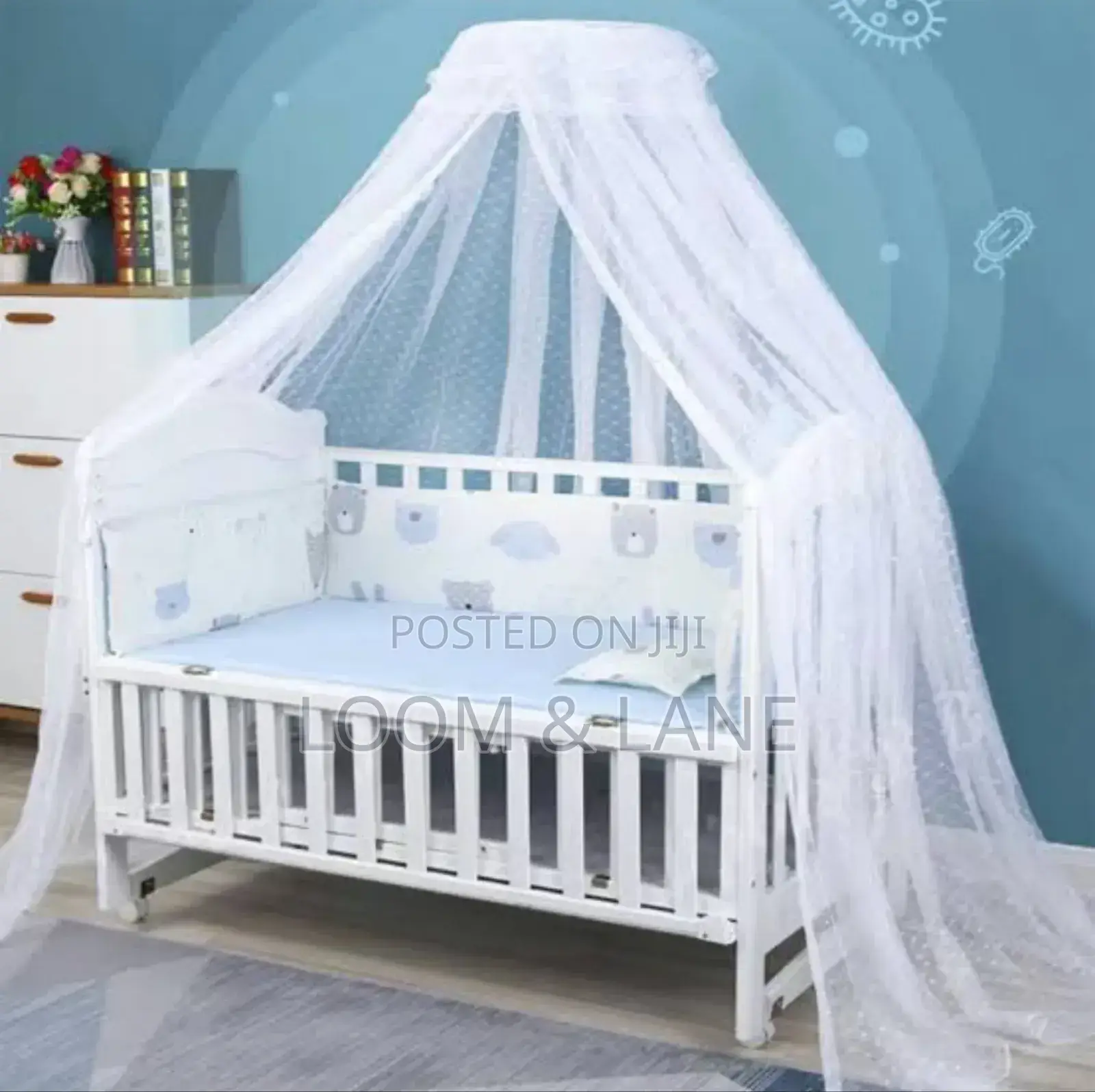 Stand Alone Baby Cot Mosquito Net