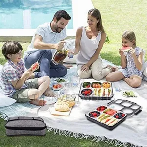5 Compartment Lunch Box, Portable Food Flask Container 