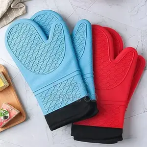 1pc Oven Mitt Durable Heat Resistant Silicone Gloves