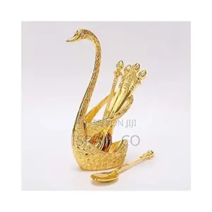Swan Shape 6 Spoons and Forks Holder Stainless Steel