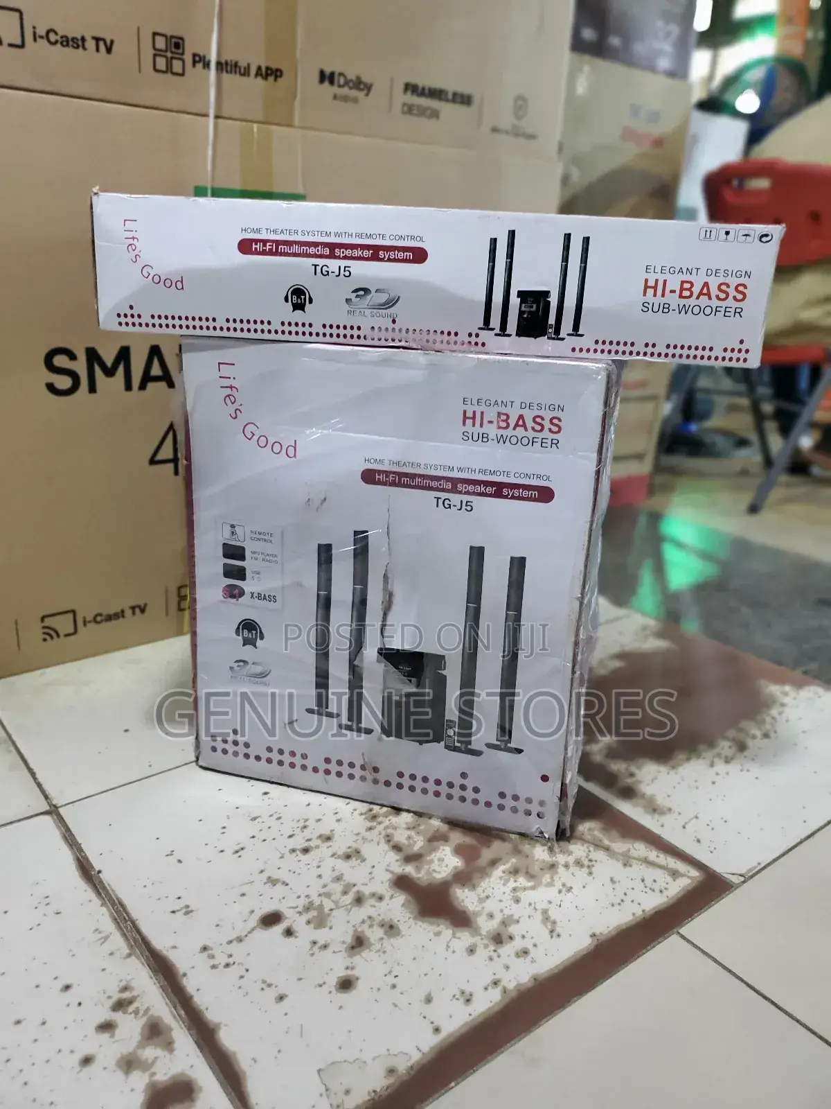 Home Theatre Hi-Bass Sub Woofer With a Remote Control.