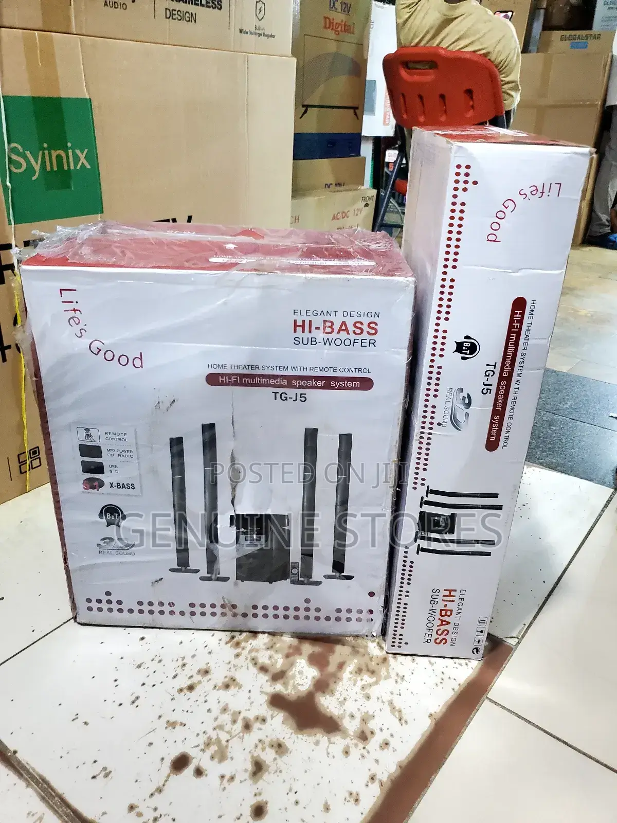 Home Theatre Hi-Bass Sub Woofer With a Remote Control.