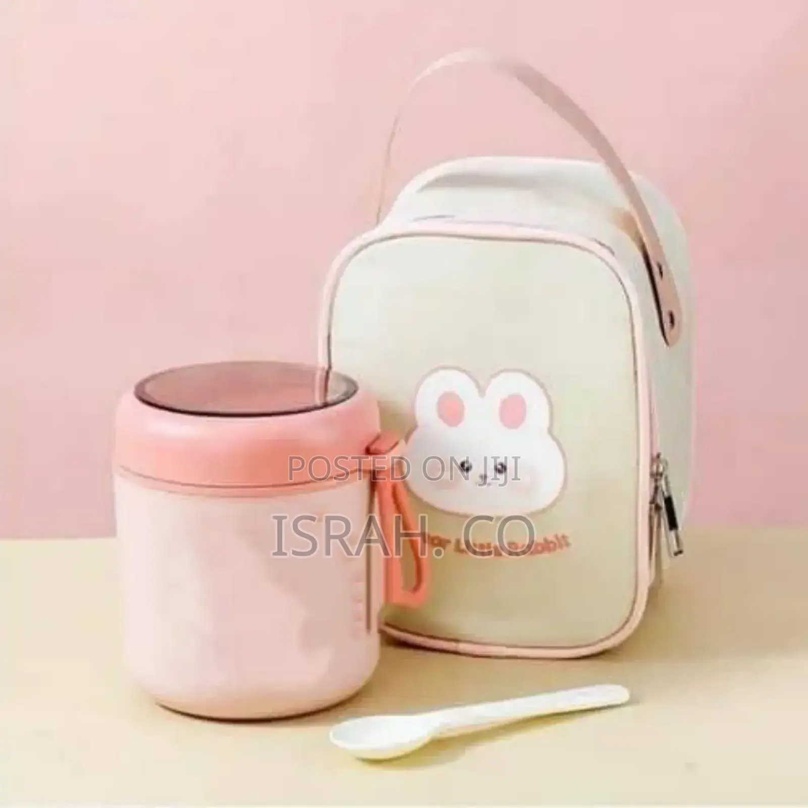 Food Container With Spoon Stainless Steel