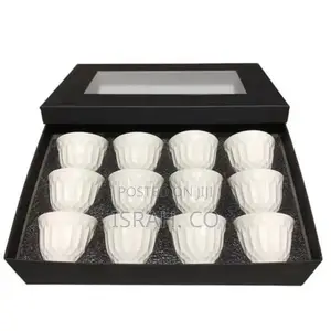 12pieces Ofself Design Cuppucino Latte Coffee Cawa Cups Mug