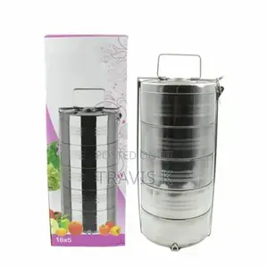 With Tight 5 Layer Food Container Carrier Lunch Box