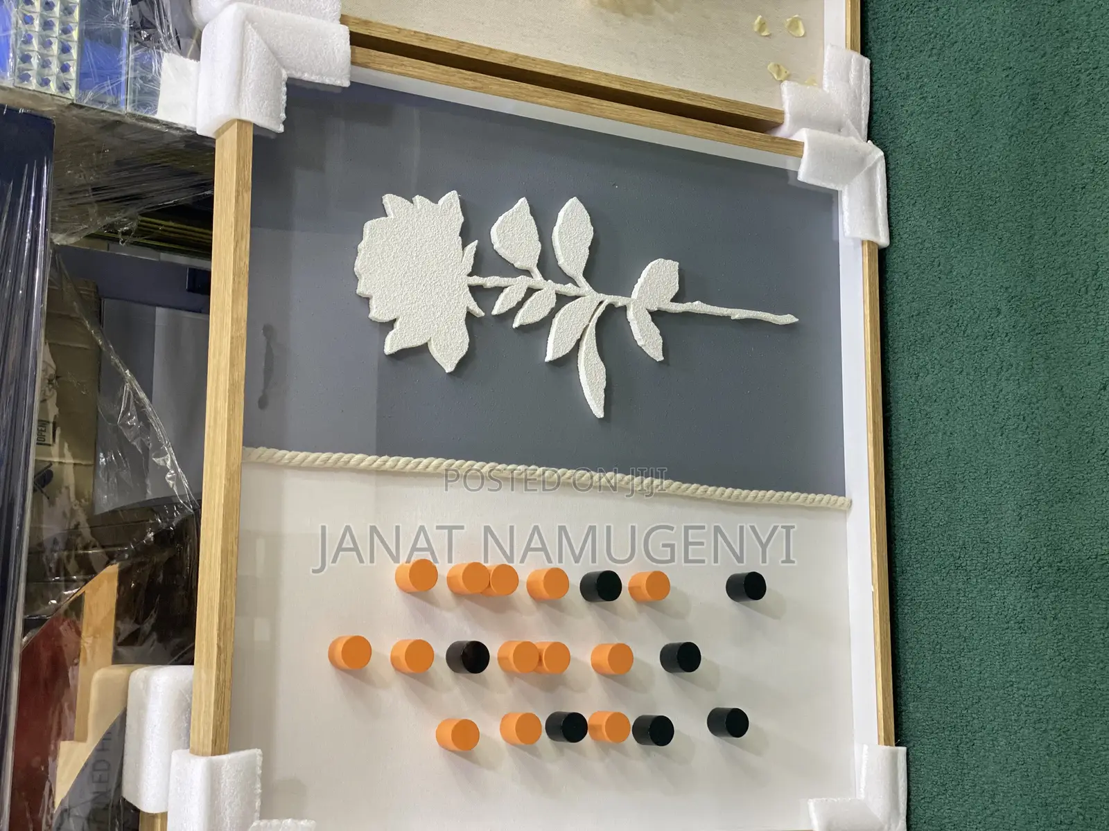 White Flower Wall Home Decor