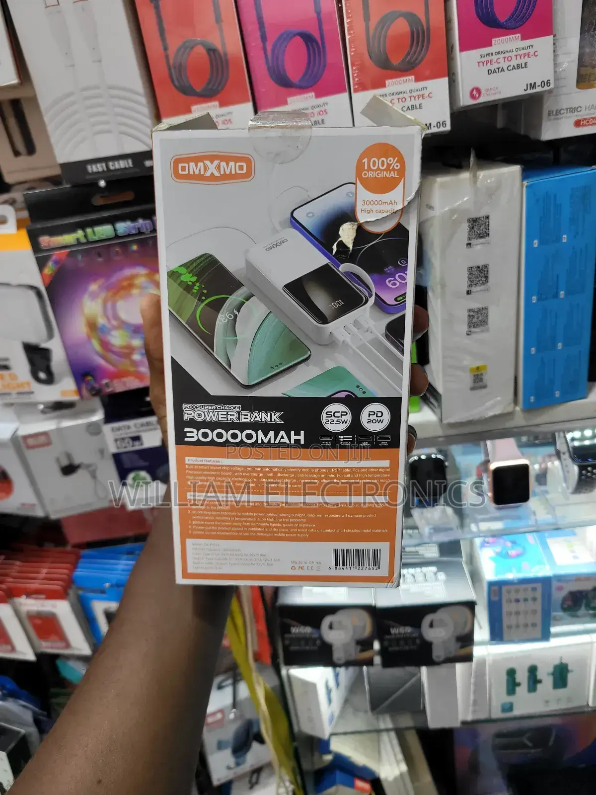 Omxmo 30000mah Ox-Pd16 Fast Charging Power Bank