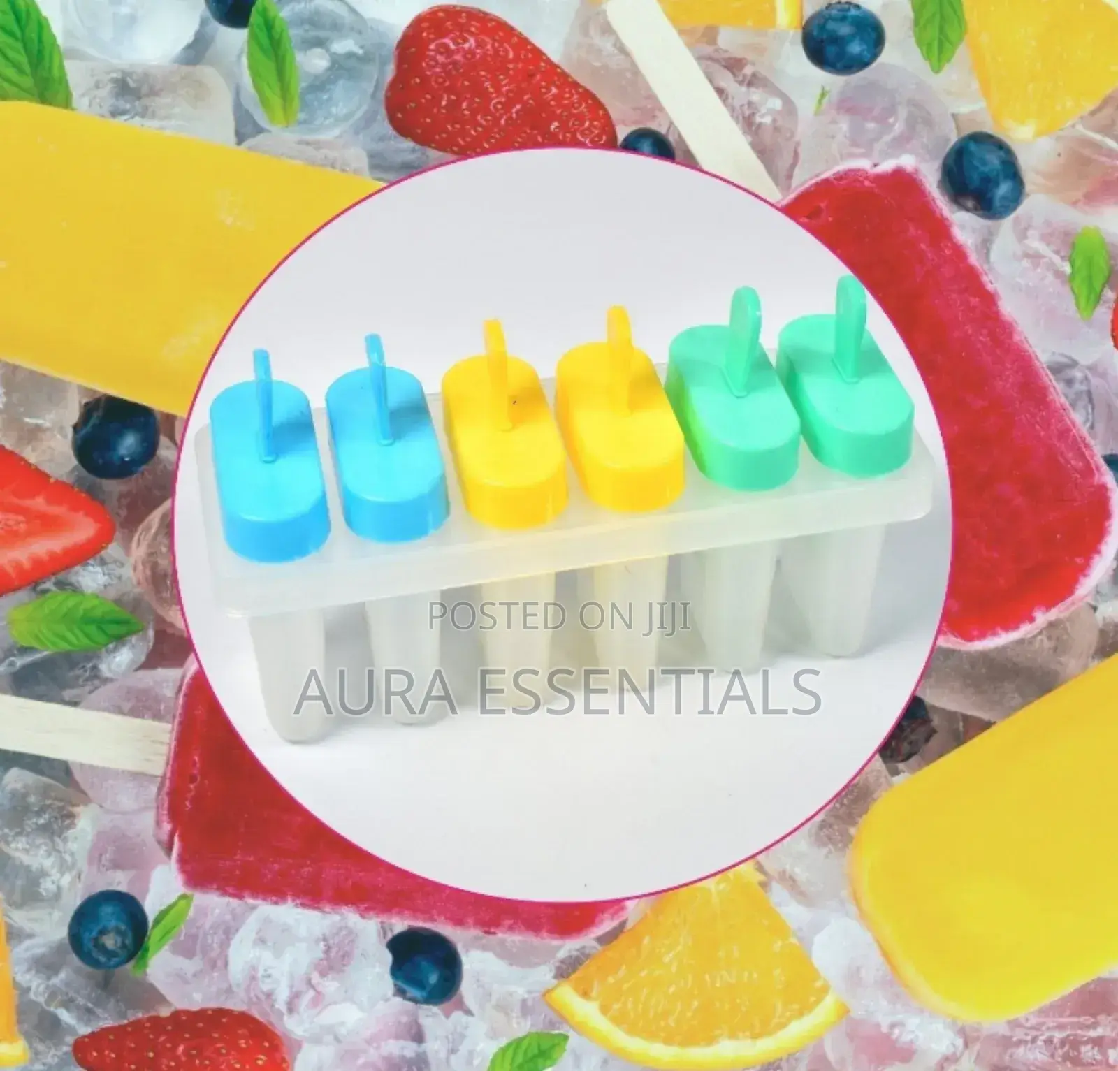 Popsicle Moulds Sets 6 Ice Pop Makers Reusable Ice Lolly