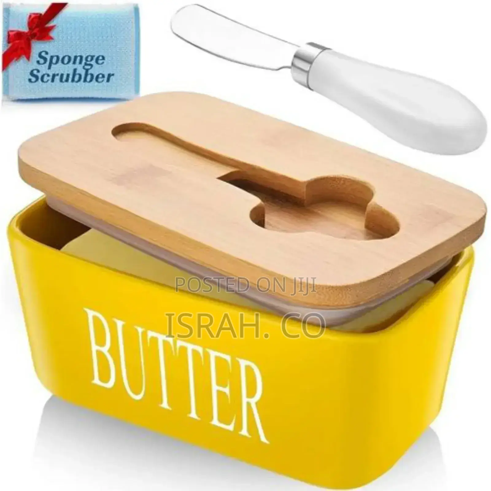 Elegant and Sophisticated Butter Dispenser Yellow