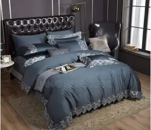 Grey Laced Duvet 6 Piece 6 by 6