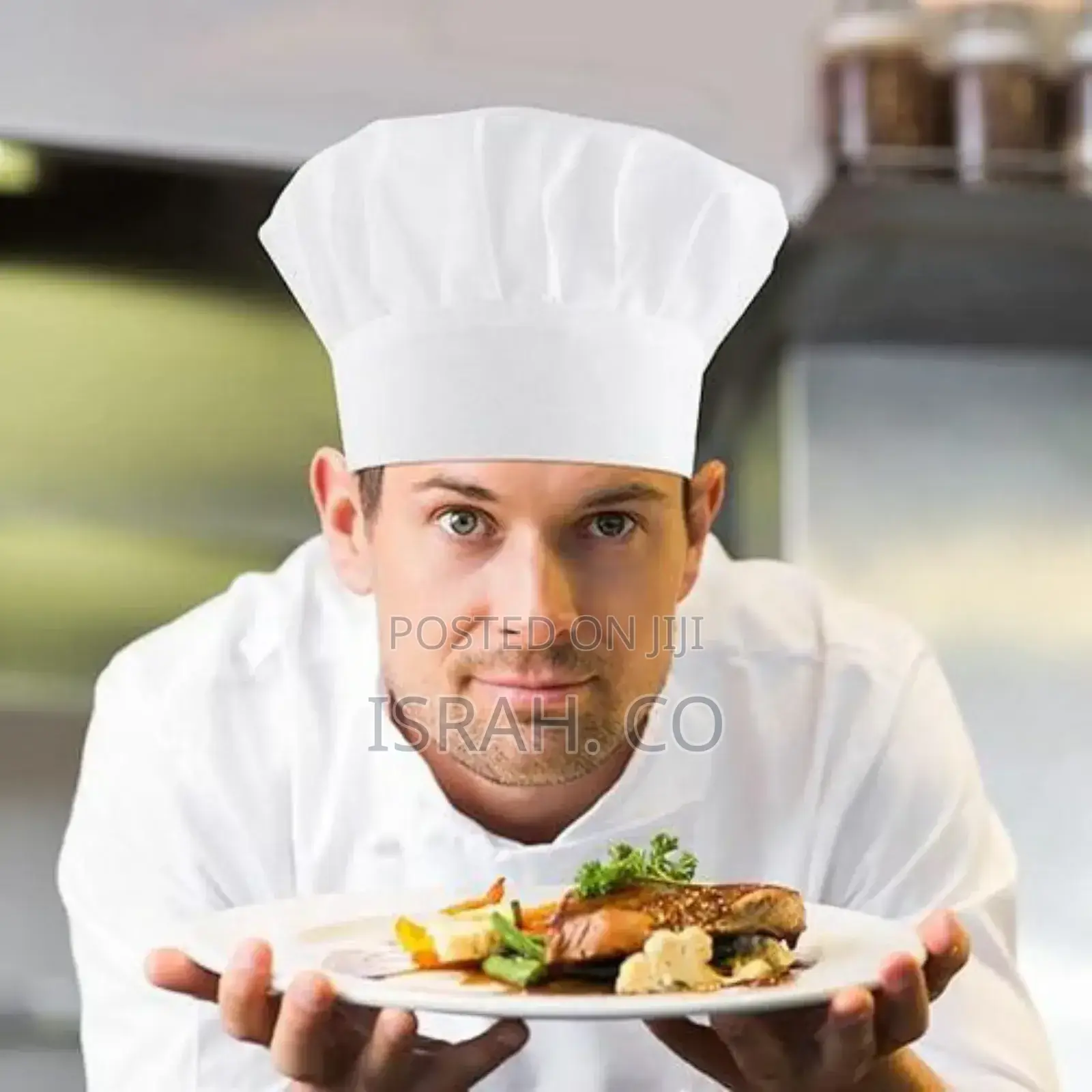 1 Piece of Elastic Adult Mushroom Design Baker Uniform