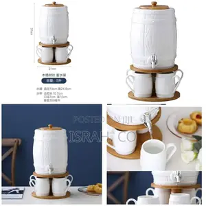 Ceramic Hot and Cold Kettle Set With Faucet Large-Capacity