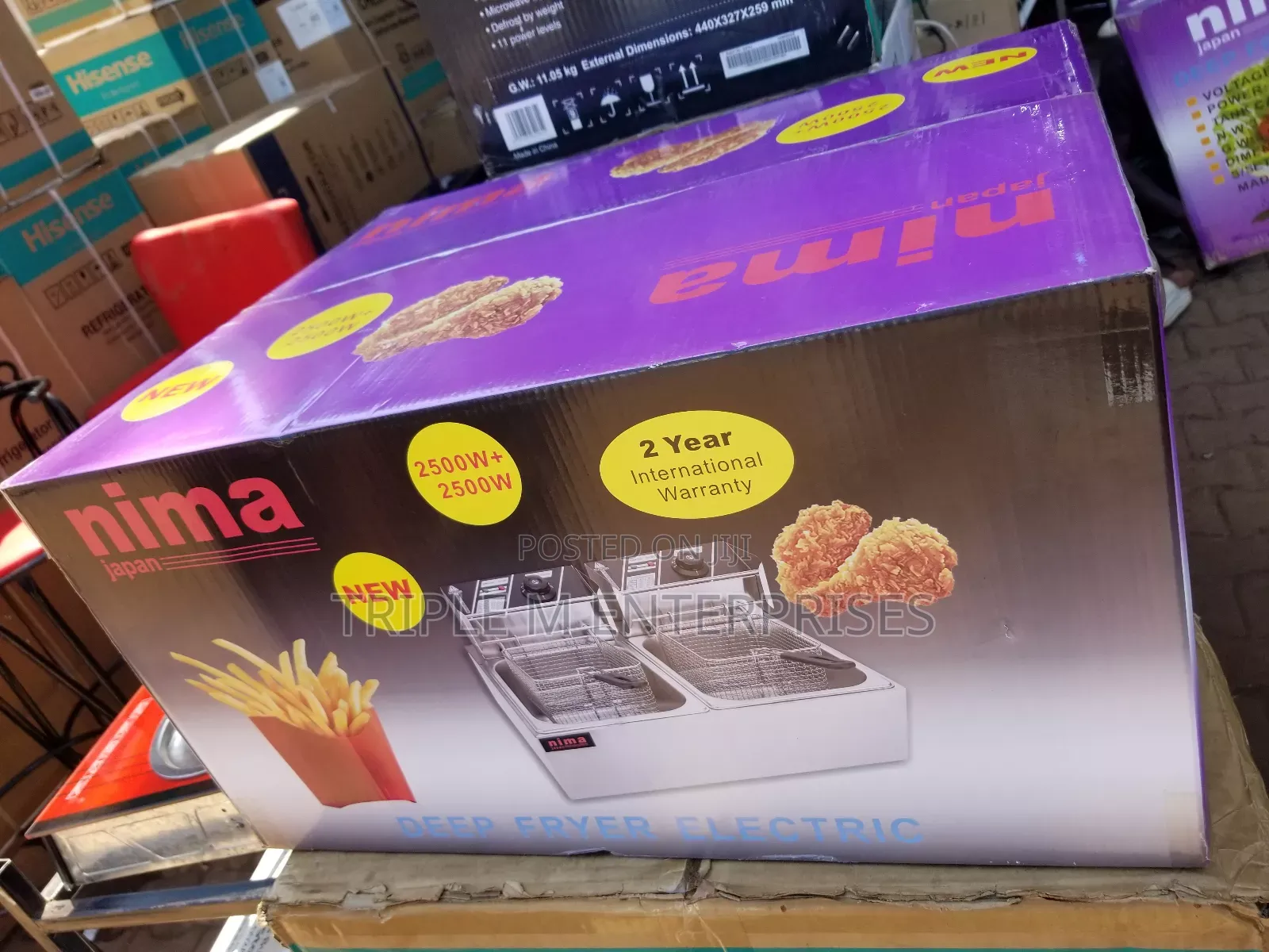 Nima Double Deep Fryer 12 Litres