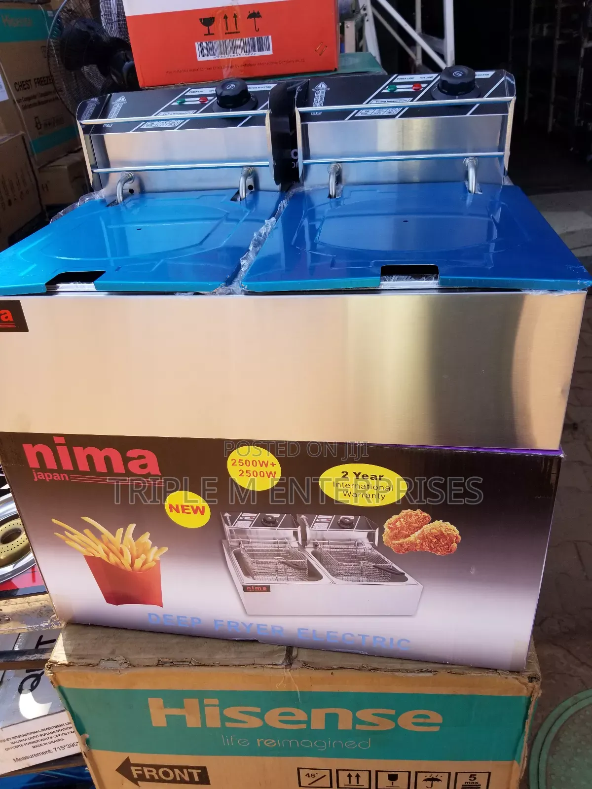 Nima Double Deep Fryer 12 Litres