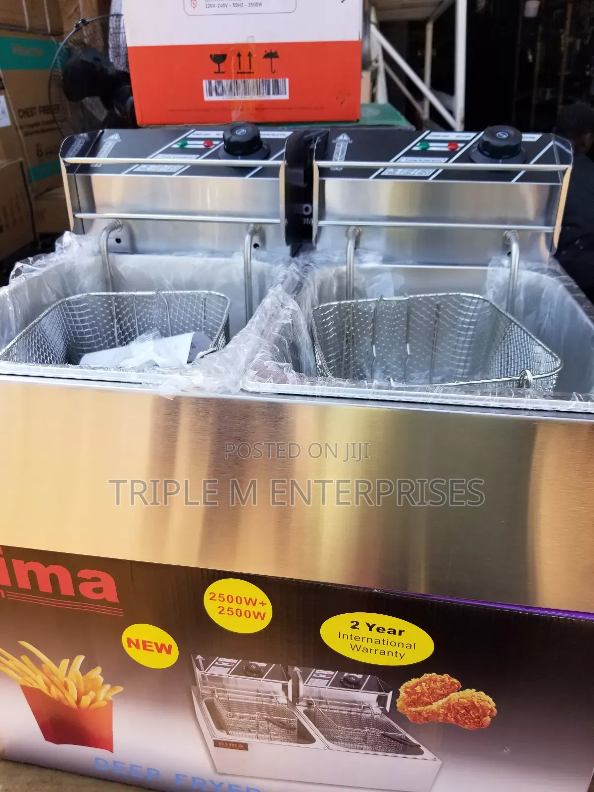 Nima Double Deep Fryer 12 Litres