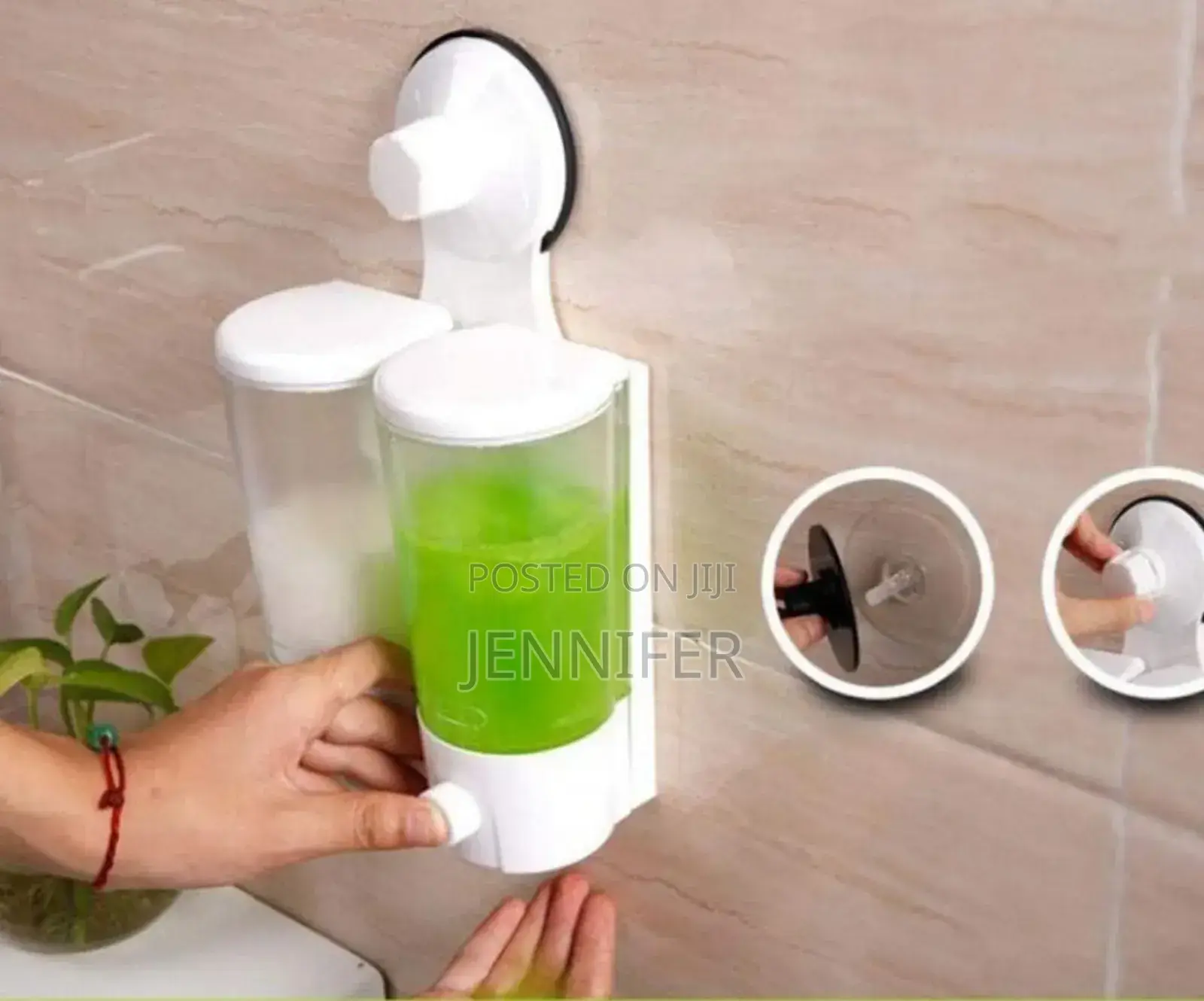 Wall Mounted Double Soap Dispenser