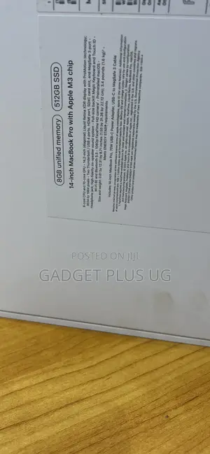 New Laptop Apple MacBook Pro 2019 8GB Apple M3 SSD 512GB