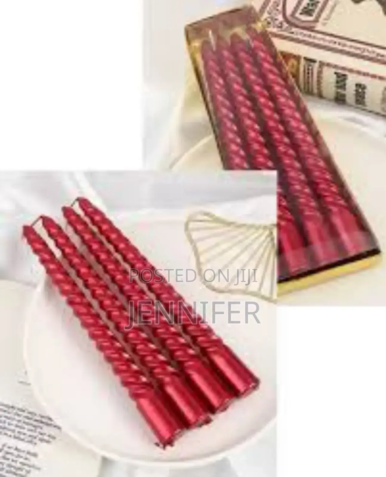 4pcs Spiral Scented Candles